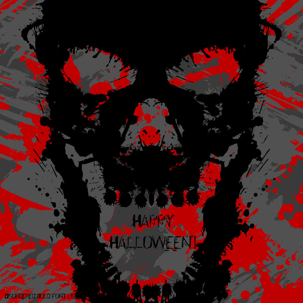 Scary Invitation for Halloween Party. - Vector, Image