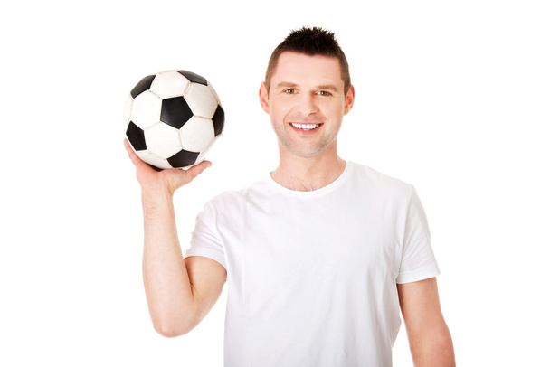 Futbol topu ile yaong adam - Fotoğraf, Görsel