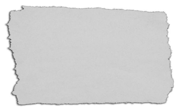 Un pedazo de papel roto sobre blanco - Foto, imagen