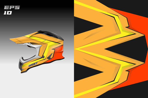 Diseño de la envoltura del casco Vector Ready Print - Vector, imagen