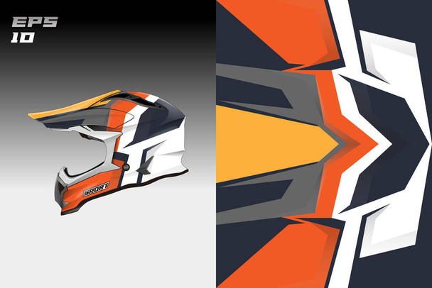 Diseño de la envoltura del casco Vector Ready Print - Vector, Imagen