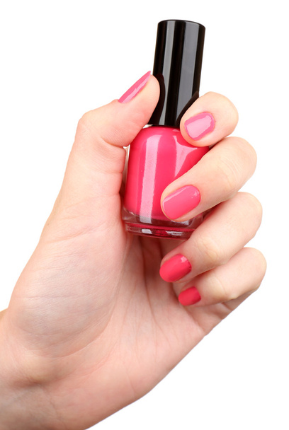 Nail polish in hand - Фото, зображення