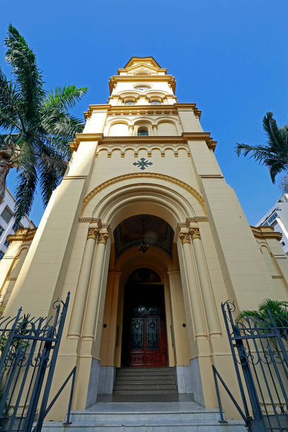 Kościół Santa Cecilia, patron muzyków, zbudowany w 1901 roku, w mieście Sao Paulo, Brazylia - Zdjęcie, obraz