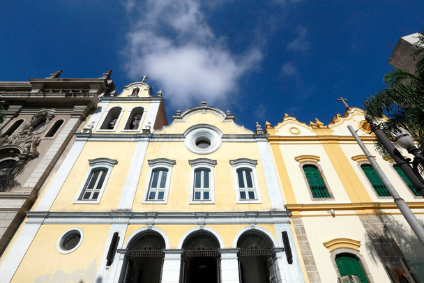 17世紀にサンパウロに建てられ、 18世紀にバロック様式で再建されたアッシュ教会の聖フランシスのファサード。ブラジル - 写真・画像