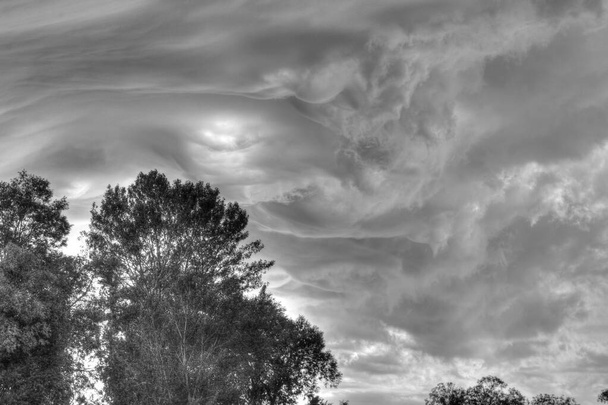 Storm clouds, Wave clouds in the sky - Fotó, kép