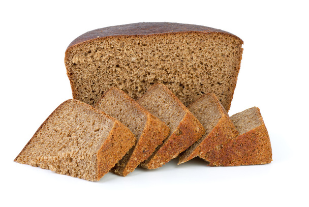 Половина ржаного хлеба и несколько ломтиков
 - Фото, изображение