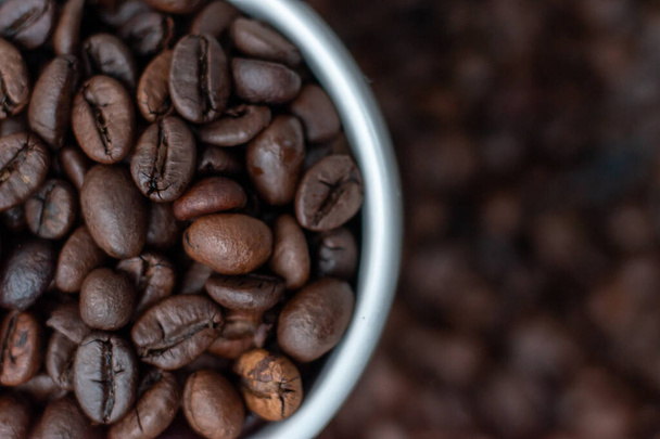 Close-up shot of aromatic Arabica coffee beans - Zdjęcie, obraz