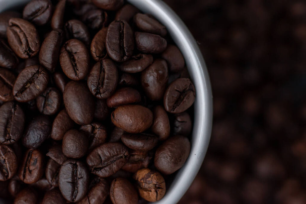 Aromatikus Arabica kávébab közelkép - Fotó, kép