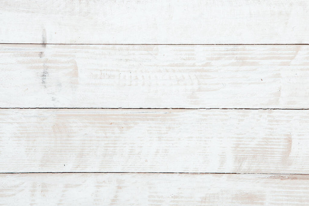 Panel de madera blanco pintado vacío para el diseño. Tablero blanco para texto - Foto, imagen