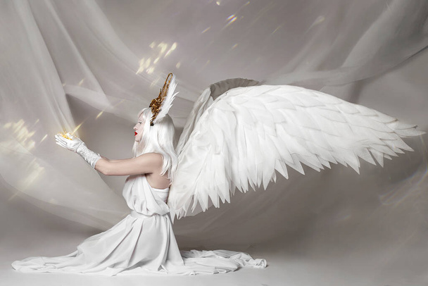 Angel Woman or Lady Angel, Creative Photosession - Zdjęcie, obraz