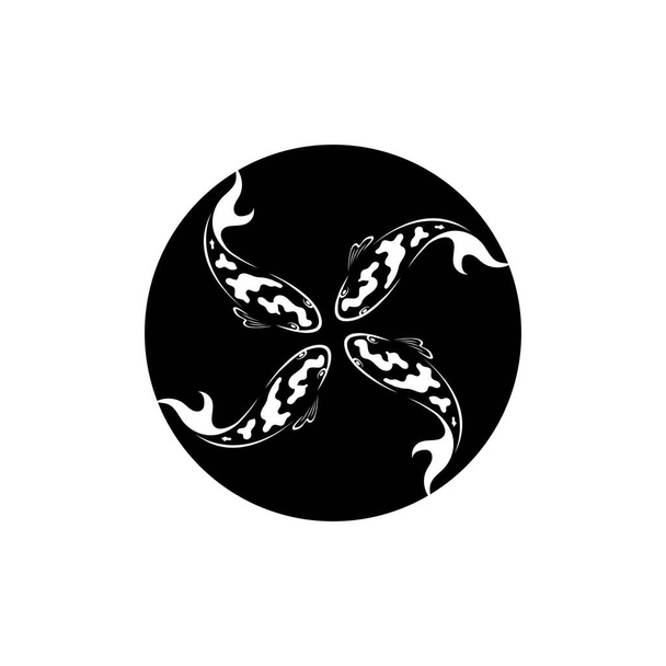 logo design concept of koi fish - Διάνυσμα, εικόνα