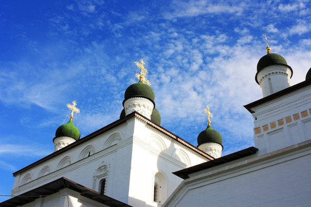 Golden crosses on a christian orthodox church - Fotoğraf, Görsel