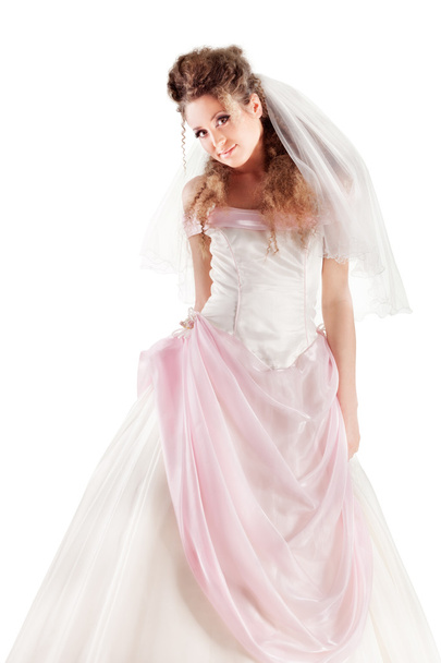 Beautiful woman dressed as a bride - Foto, Imagen