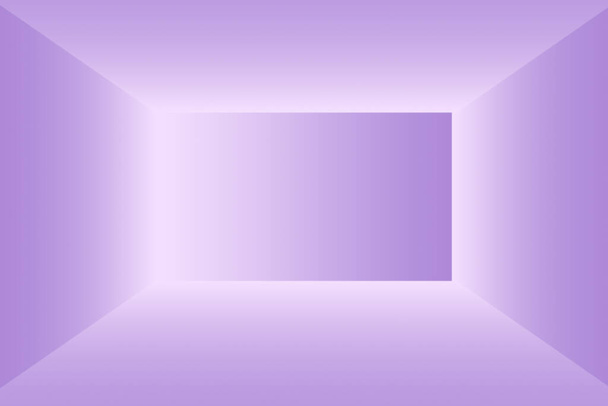 Студийный фон - пустой свет и фиолетовый фон студийной комнаты для продукта. Студия Плейна. - Фото, изображение