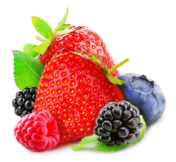 Berries mix with mint - Foto, Bild