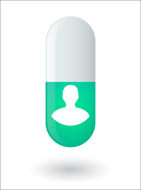 Pill with an avatar - Vector, Image