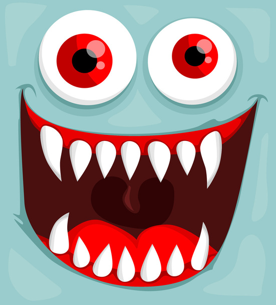 Cute monster face - Vector, Image