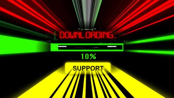 Support downloading progress bar on the screen - Footage, Video