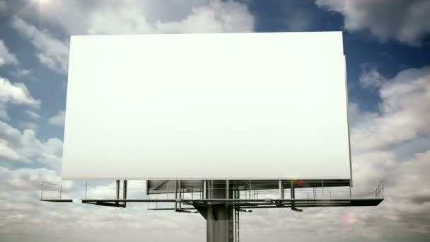 Billboard met bewolkte hemel - Video