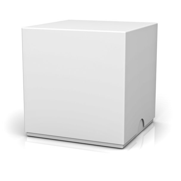 Пустой ящик с оболочкой на белом фоне
 - Фото, изображение