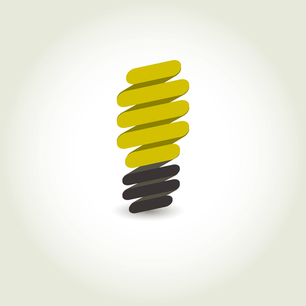 Light bulb vector icon - Vetor, Imagem