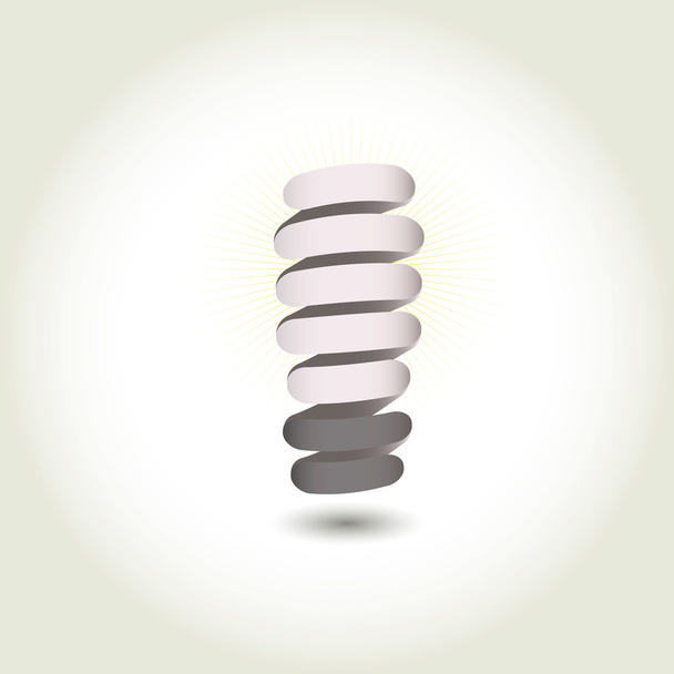 Light bulb vector icon - Vektör, Görsel