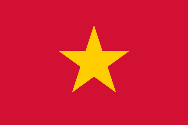 vietnam bayrağı - Vektör, Görsel