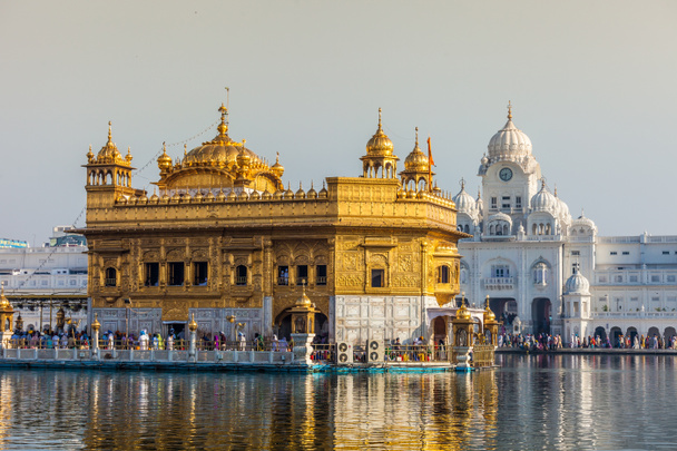 ναό Σιχ gurdwara χρυσή (harmandir sahib). Amritsar, punjab, Ινδία  - Φωτογραφία, εικόνα