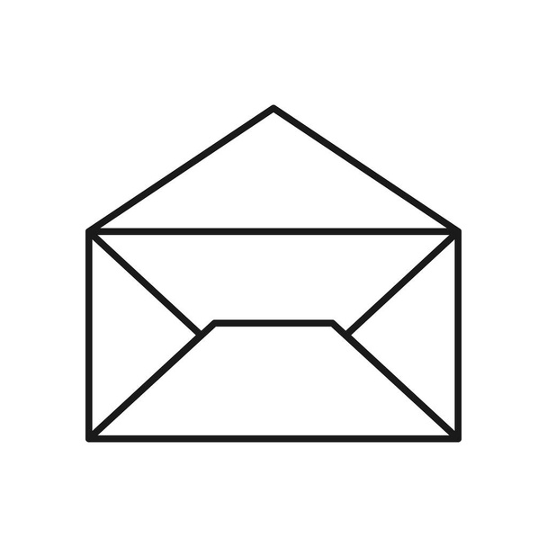 The envelope icon is open, vector graphics. - ベクター画像