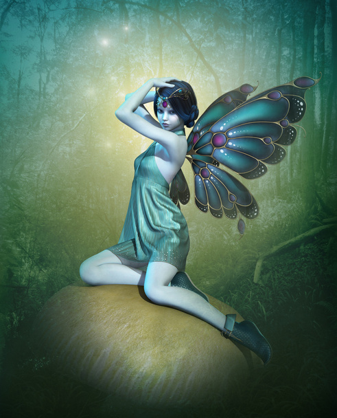 Blue Fairy, 3d CG - Photo, Image