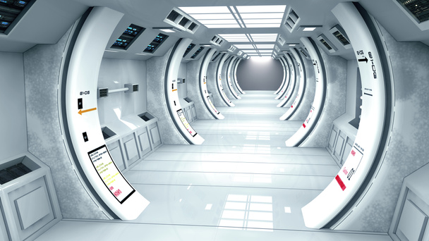 futurystyczny korytarza - Zdjęcie, obraz