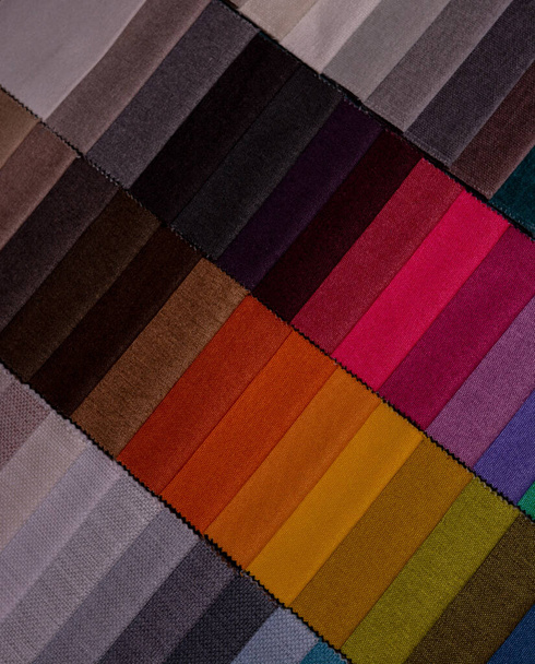 Muster von Möbelstoffen. Multicolor Textur Hintergrund. - Foto, Bild