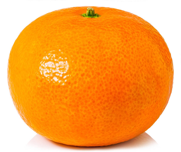mandarin isolated on white background. Fresh tangerine. - Photo, Image