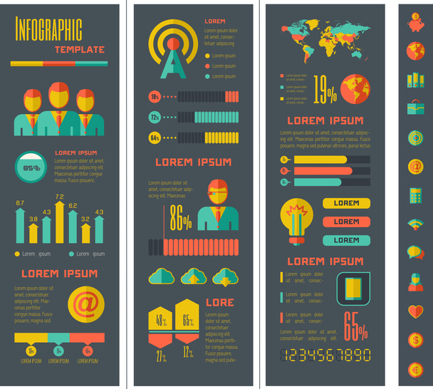 Technology Infographic Elements - Διάνυσμα, εικόνα