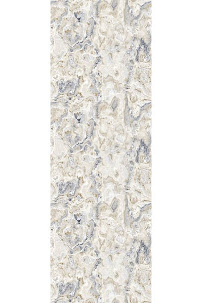 Grey tonal marbled seamless vertical border edge. Random stone rock paint effect banner stripe background. Marble gray white natural rough phone cover or social media backdrop. - Photo, Image