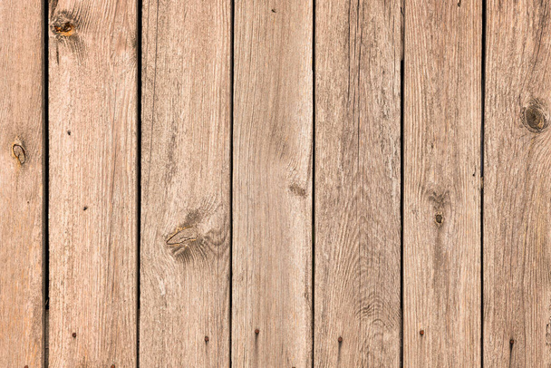 Vertical light brown wooden planks background  - Photo, Image
