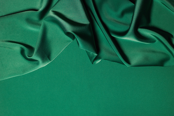 Beautiful Green silk. Abstract background  - Fotografie, Obrázek