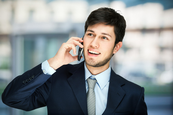 Businessman talking on phone - Fotografie, Obrázek