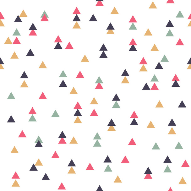 Vector tribal inspired seamless geometric pattern with triangles - Vector, Image