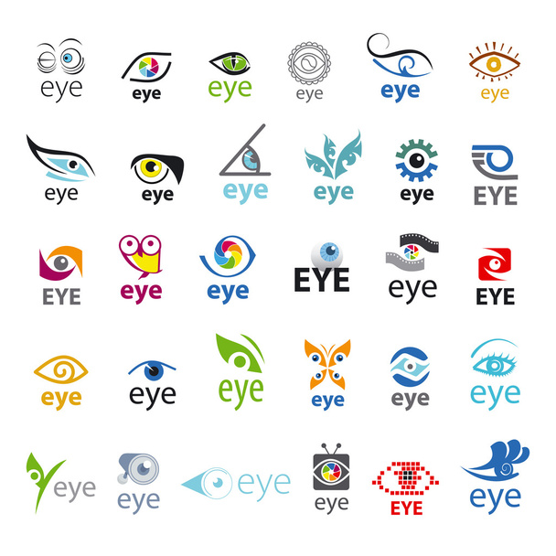 mayor colección de logos vectoriales Eye
 - Vector, imagen