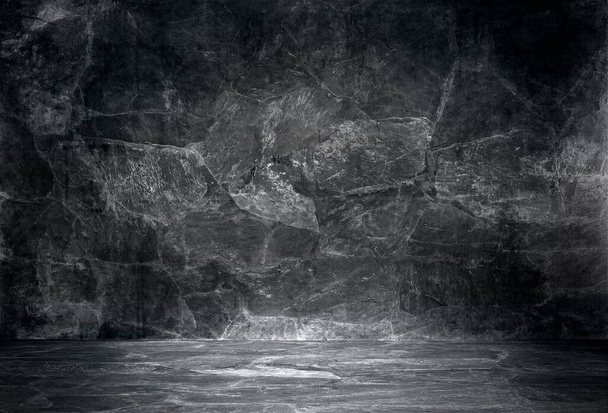 Dark grungy stone room or chamber. - Photo, Image