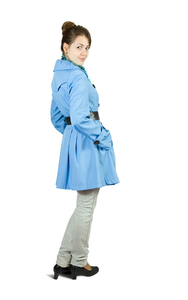 Pretty girl in raincoat - Foto, Bild