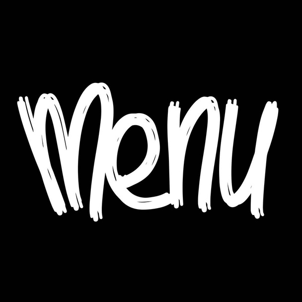 Handwritten fonts for bar menu words. Drink Names for your business Sloppy style graffiti wall title. menu - Vektor, kép