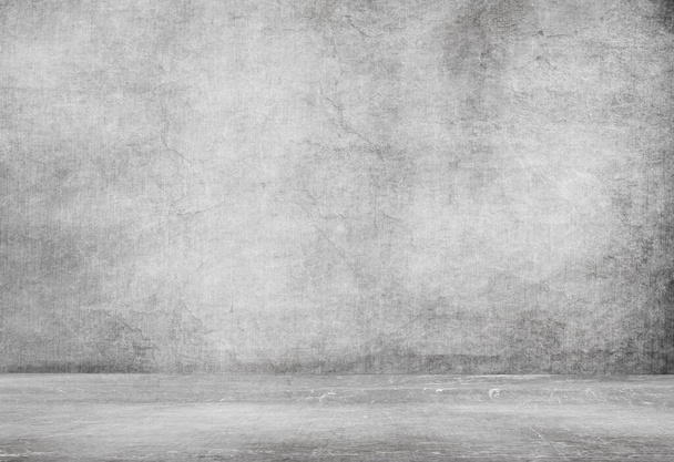 empty room with concrete wall, grey background - Φωτογραφία, εικόνα