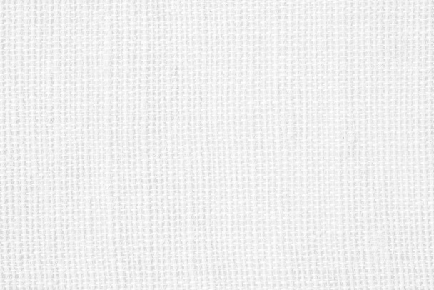 White linen canvas fabric texture background - Photo, Image