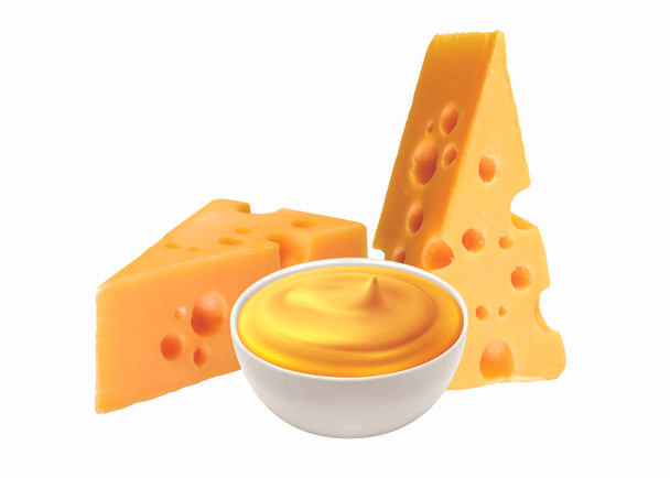 τυρί cheddar premium στο τραπέζι - Φωτογραφία, εικόνα