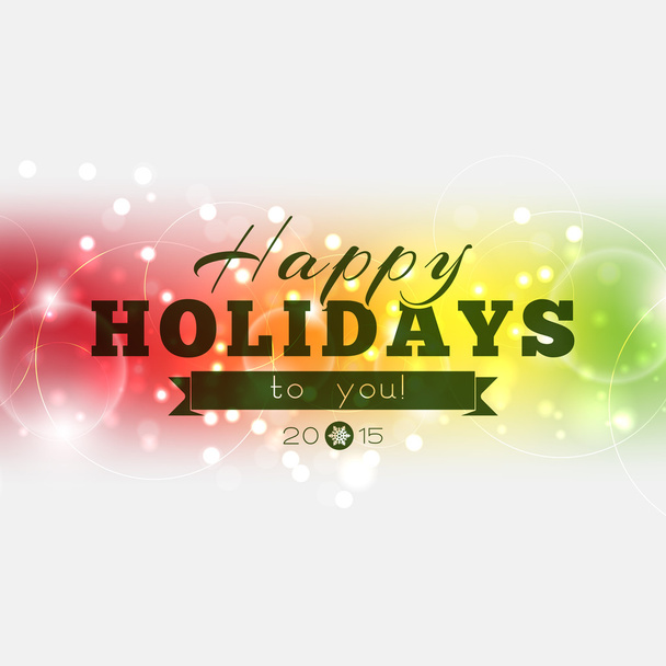 2015 için mutlu tatiller - Vektör, Görsel