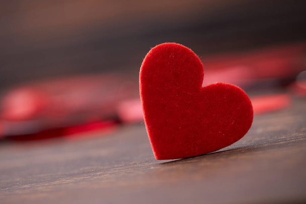 red hearts, festive background for February 14, valentine's day  - Foto, Imagem
