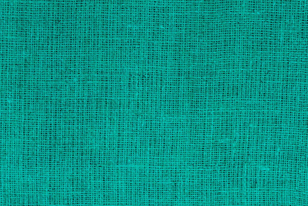 Green canvas texture with real linen threads on canvas with beautiful linen texture on canvas as sample of green linen canvas - Foto, Imagem