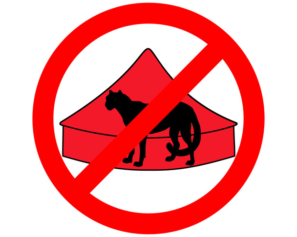 τσίτα τσίρκου απαγορεύεται - Φωτογραφία, εικόνα